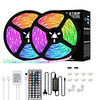 LED Strip Lights RGB 16.4ft 32.8ft LED Light Strip Set Kit Bright 5050 LEDs 20 Colors with Remote Control for Home Kitchen TV Party Bedroom Bar Christmas Home Decor miniinthebox