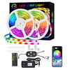 LED Strip Lights Smart RGB Strip 20M 10M Music Sync 5050 65.6ft and 32.8ft Color Changing Strips Bluetooth APP Control with Remote for Bedroom Room TV Party and 12V Power Supply and Mounting Bracket miniinthebox