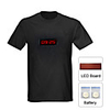 LED T-shirt with Time and Programmable Message Display