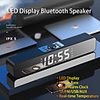 LED TV Sound Bar Alarm Clock Wired Wireless Bluetooth Speaker Home Theater Surround Subwoofer AUX USB for PC TV Computer Speaker