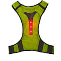 LED Vest Running Warning Light Night Vision Easy Carrying Durable Lightweight for Camping / Hiking / Caving Cycling / Bike Other Silver