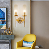 LED Wall Light Matte Modern Nordic Gold Glass Wall Sconces Bedroom Dining Room Iron Wall Light 110-120V 220-240V miniinthebox