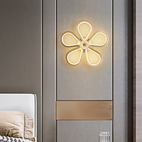 LED Wall Light Modern Nordic Flower Design Bedside Lamp Living Room Bedroom Copper Wall Light 110-120V 220-240V 68W miniinthebox