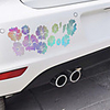 LEEPEE Random Sent Universal Car Body Decorative Reflective Motorcycle Car Door Window Sticker Laser Flower Stickers Car Styling