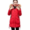 lelili women winter warm long thick coat long sleeve faux fur hood zip up button down overcoat parka with pockets miniinthebox
