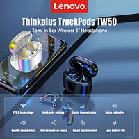 Lenovo Thinkplus TW50 Wireless Earphone Bluetooth 5.0 with Micphone noise reduction Semi-in-ear Earbuds sports headset