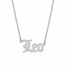 leo necklace for women zodiac constellation necklace gold old english letter astrology horoscope sign pendant necklace birthday gift