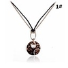 Leopard Grain Circle Piece Necklace