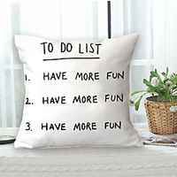 Letter Character Double Side Cushion Cover 1PC Soft Decorative Square Throw Pillow Cover Cushion Case Pillowcase for Bedroom Livingroom Superior Quality Machine Washable Outdoor Cushion for Sofa Couch Bed Chair miniinthebox