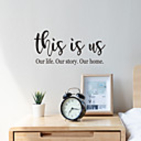 Letter Wall Stickers Decorative Wall Stickers,  PVC Home Decoration Wall Decal Wall Decoration / Removable