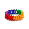 lgbtq - rainbow chain link bracelet - support lgbtq cause (1 bracelet)