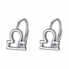 libra earrings 12 constellation jewelry sterling silver horoscope zodiac astrology lever-back earrings libra gifts for women girls birthday