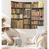Library Book Shelf Wall Tapestry Art Decor Blanket Curtain Hanging Home Bedroom Living Room Decoration Polyester miniinthebox