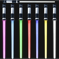 Life Light Up Saber - 2 Pack Lightup Saber,  Telescopic Extendable Collapsable Laser Sword,  LED Light Sword Set with Motion Sensitive FX Sound,  Light Up Swords for Adults miniinthebox