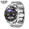 LIGE BW0330 Smart Watch 1.28 inch Smartwatch Fitness Running Watch Bluetooth ECGPPG Pedometer Call Reminder Compatible with Android iOS Men Waterproof Message Reminder Camera Control IP 67 44mm miniinthebox