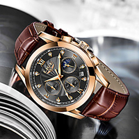 LIGE Quartz Watch Steel Band Watches for Men