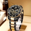LIGE Quartz Watch Steel Band Watches for Men