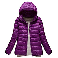 light down jacket with hood down quilted jacket short ladies quilted down coat winter coat sporty winter jacket ultra-light down jacket light transition jacket women violet w miniinthebox