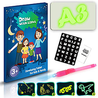 Light Drawing Board Drawing Flip Board Drawing with Light Plastic Draw With Light Fun Kid