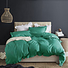 Light Green 3-Piece Duvet Cover Set Hotel Bedding Sets Comforter Cover with Soft Lightweight Microfiber and Lotus Leaf Edge Decoration(Include 1 Duvet Cover and 1or 2 Pillowcases)