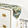 Light Luxury American European Style Polyester Jacquard Table Runner Living Room Side Cabinet Study Desk Coffee Table Tablecloth