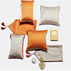 Light Luxury Cushion Cover Modern Simple Precision Jacquard Lattice Pillowcase Sofa Bedside Cushion Cover