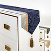 Light Luxury Diamond Pattern Jacquard Stitching Table Runner Dining Room Living Room Study Meeting Room Model Room Tassel Table Runner