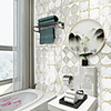Light luxury tile sticker house renovation DIY self-adhesive PVC wallpaper kitchen waterproof and oil proof wall sticker
