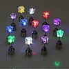 Light Up LED Earrings Hot Christmas Studs Flashing Blinking Stainless Steel Earrings Studs Dance Party Accessories Supplies Gift