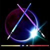 Light Up Sword 2-in-1 Led (6 Colors) FX Lightsaber with Sound (Motion Sensitive) for Kids and Adults Lightsword and Various Parties Concert Scene (2 PCS) (lightsaber) miniinthebox