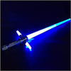Light Up Sword Cross LED Glow Sticks Telescopic Light Sabers with Battle Sound Collapsible Lightsaber Toy Gift for Kids AdultsBlue/Green/Red miniinthebox
