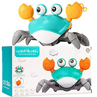 Lightaling Bath Toys for Toddler 1-3 Years , Green Cartoon Clockwork Crab Bath Toys for Children, Babies, Kids- 2 in 1 Bathtub Pool Toys Dragging and Walking Beach Toys miniinthebox