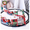 Lights and Sounds Christmas Electric Train Set Railway Tracks Toys Baby Home Train Sets for Kids Gift