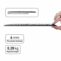 Lightweight Wireless Silent Keyboard And Mouse,  6Mm Thick,  2.4G Rechargeable,  Portable,  For Pc Notebook Computers. miniinthebox
