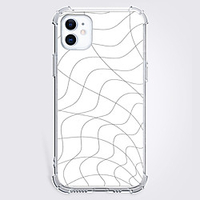 Lines / Waves Case For Apple iPhone 12 iPhone 11 iPhone 12 Pro Max Unique Design Protective Case Shockproof Back Cover TPU