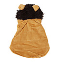 Lion Shaped Soft Warm Hoodie Coat for Dogs (XS-XL,  Brown)