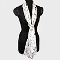 Lipstick High-heeled Shoes Graffiti Scarf