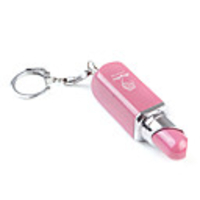 Lipstick Shape Metal Gas Lighter - Pink
