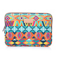 LiSEN 13.3 Inch Laptop / 14 Inch Laptop / 15.6 Inch Laptop Sleeve Canvas Bohemian Style / Geometic for Men for Women Unisex Water Proof Shock Proof