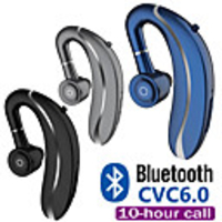 LITBest 10 Driving Wireless Earbud Ear Hook Bluetooth Earphone 210mAh Single Handfree with Microphone for Iphone11 Samsung HUAWEI ALL