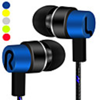 LITBest 12 Wired In-ear Earphone 3.5mm Audio Jack Stereo InLine Control for Sport Fitness