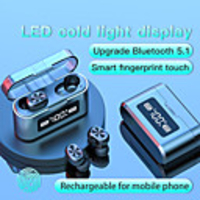 LITBest 279 TWS True Wireless Earbuds Bluetooth5.0 Stereo with Microphone with Charging Box Auto Pairing LED Power Display for Travel Entertainment
