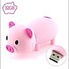 LITBest 32GB Flash Drive Pen Drive USB2.0 Cute Cartoon Miniature Pink Piggy Shape Memory Stick Thumb Drives for Date Storage Gift for School Students Kids Children Teacher Collegue Employees