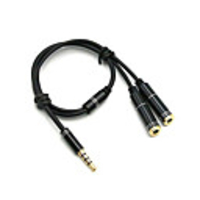 LITBest 3.5mm Adapter Cable,  3.5mm to 3.5mm Adapter Cable Male - Female 1080P Gold-plated copper 0.3m(1Ft)