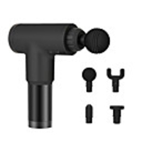 LITBest 4 in 1 Rechargable 24V 2000mAh Massage G un 4 Head 20 Speed Electric Body Massager with Adapter 320 Wireless use for Muscle Tension Relief Men Sports Power light indicator Ergonomic Design