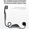 LITBest 9 Bone Conduction Bluetooth Headset Stereo Wireless Sports Waterproof Headphones Ear Hook Titanium Wire Skeleton USB Earphones