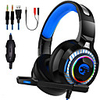 LITBest A66 Gaming Headset USB 3.5mm Headphone 3.5mm Microphone with Microphone with Volume Control Sweatproof InLine Control for Gaming
