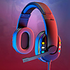 LITBest AK-47 Professional Gaming Headphones Led Light Game Headset for Computer Adjustable Bass Stereo PC Wired Headset With Mic