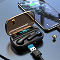 LITBest ES66 Bluetooth 5.0 Earphone Headphones Touch Control Waterproof Sport Earbuds LED Display