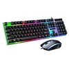 LITBest G21 USB Wired Glowing Mouse Keyboard Combo RGB LED Backlit Mechanical Keyboard Gaming Keyboard Luminous Gaming Mouse 1600 dpi miniinthebox